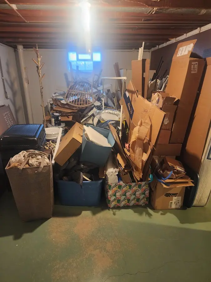 Roll-off dumpster container at job site for Roll Off Dumpster Rental in Elizabethton